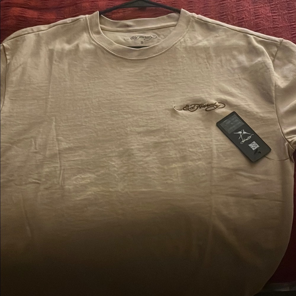 Ed Hardy Cream T-Shirt for Men